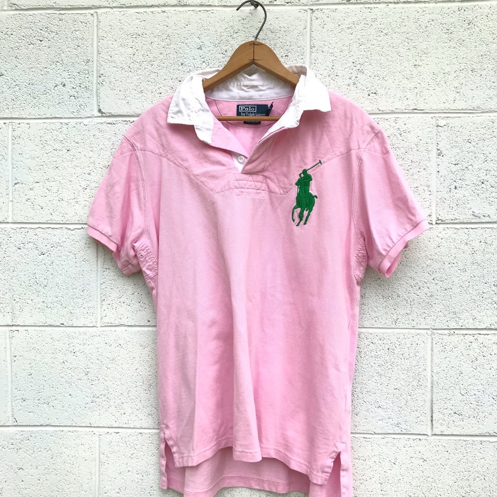 Polo Ralph Lauren Pink XL Custom Fit Shirt - Picture 1 of 7